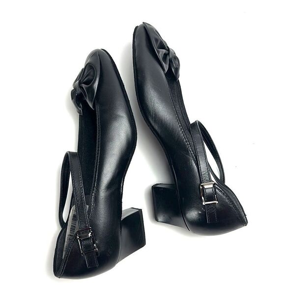 NWOB Tic Tac Toes STORMY Dance Black Mary Jane Shoes with Bow US 8W - Picture 5 of 12
